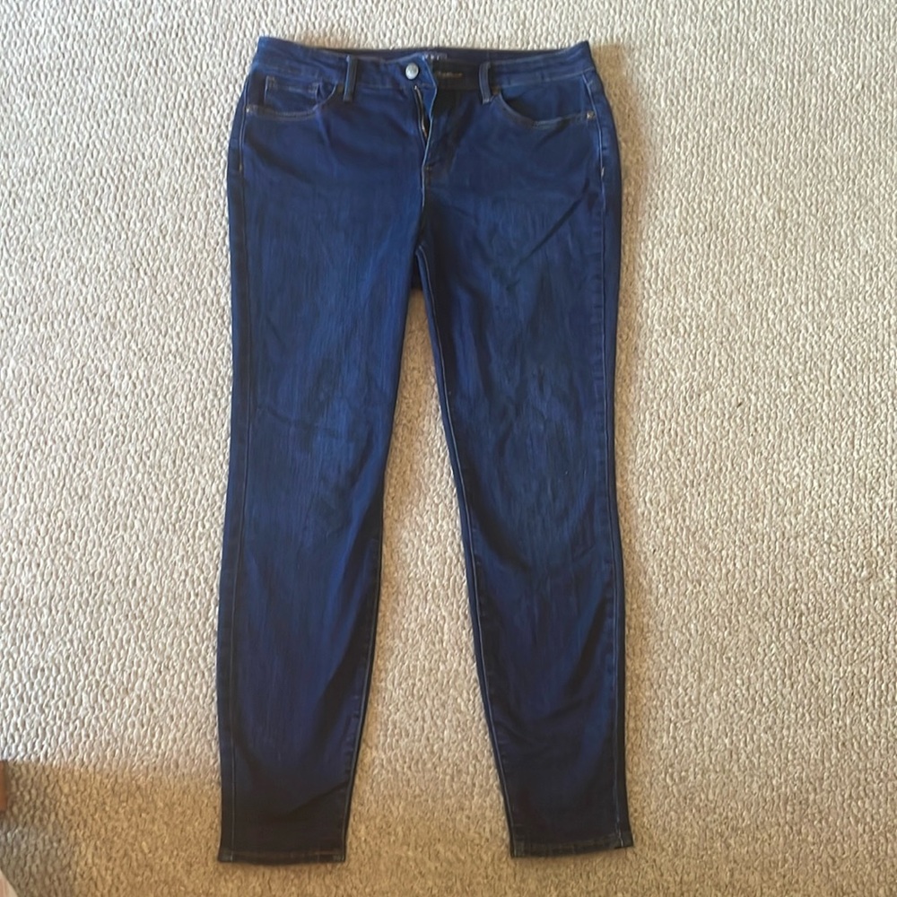 High-Rise Medium Wash Skinny Jeans